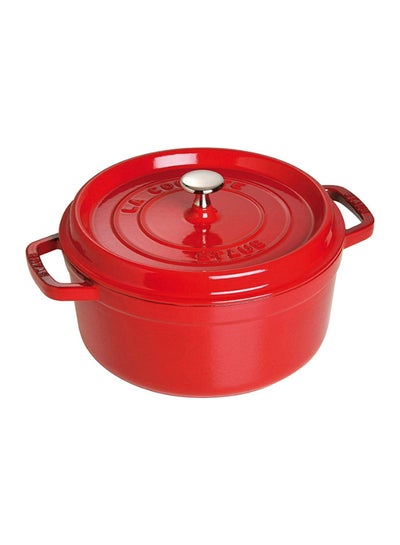 Buy Round Shaped Casserole Dish Cherry 24centimeter in Saudi Arabia