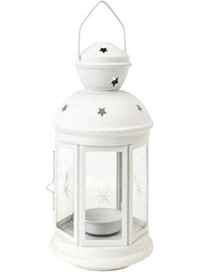 Buy Metalic Ramadan Lantern White 21cm in Egypt
