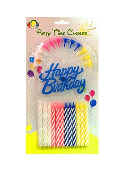 Buy Party Time Happy Birthday Candles - F12 Multicolour in Egypt