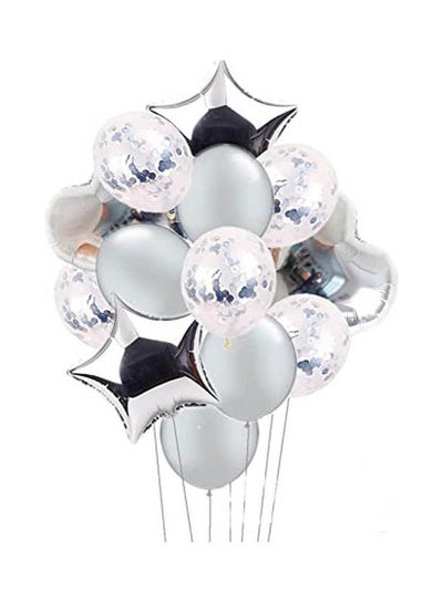 اشتري Star Heart Foil Balloons For Birthday Party Decoration Multiculor في مصر