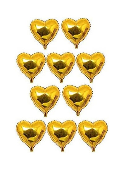 اشتري Helium Heart Balloons Gold في مصر