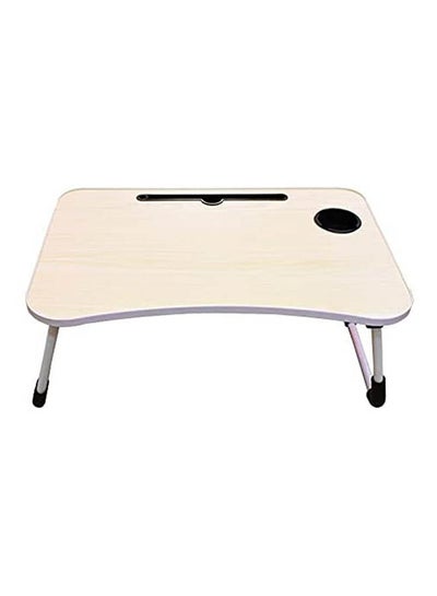 Buy Detachable Folding Table On Bed Office Table Wood Laptop Desk Beige in Egypt