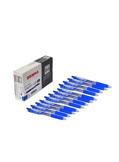 Buy Pack Of 12 Sarasa Gel Ink Rollerball Pen Dark Blue in UAE