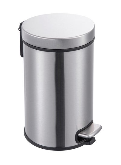 Buy Trash Can Silver 12Liters in Saudi Arabia