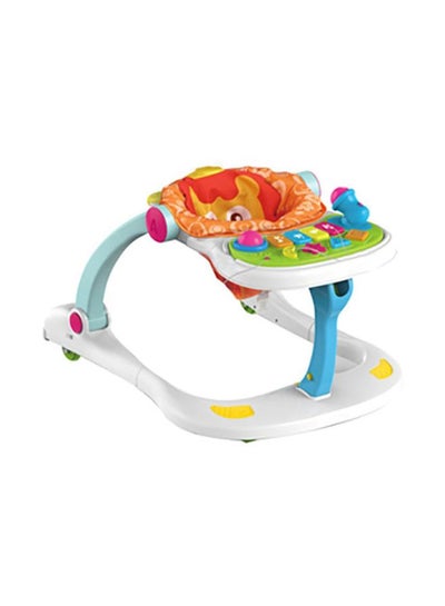 اشتري 4-in-1 Multifunctional Baby Walker With Adjustable Height and Sponge Padded Chair في السعودية