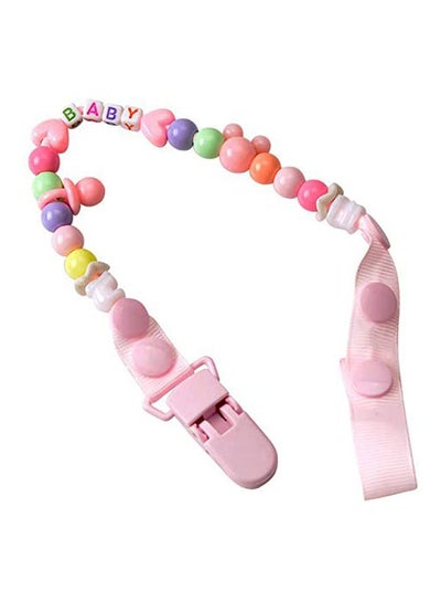 Buy Baby Beads Chain Rope Anti-Drop Pacifier Clip Teether Nipple Holder Leash in Saudi Arabia