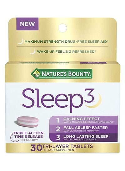 Buy Sleep 3 Melatonin 10mg 30 Tri-Layer Tablets in Saudi Arabia