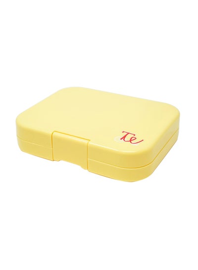 Buy Bento Original Reusable LunchBox With 4 Compartments, BPA-free and Phthalates-free Yellow 22x16x5.5cm in Saudi Arabia