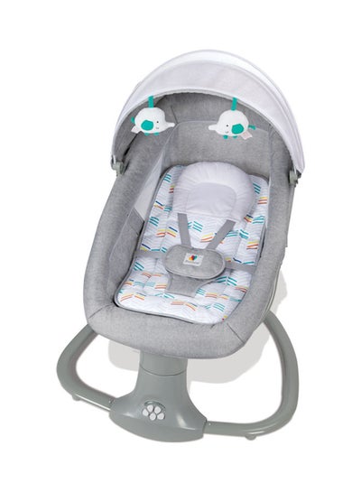 Buy 3-In-1 Deluxe Multifunctional Baby Swing Bassinet Cardle For Newborn - Grey in UAE
