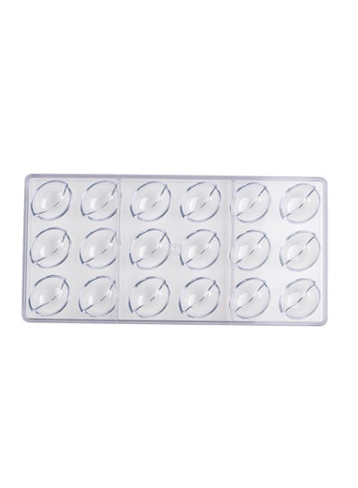 Buy 18 Cavities Chocolate Mould Clear 28x14x4cm in Saudi Arabia