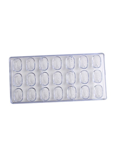 Buy 21 Cavities Chocolate Mould Clear 28x14x4cm in Saudi Arabia