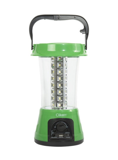 Buy LED Lantern Green/Clear 26.5cm in Saudi Arabia