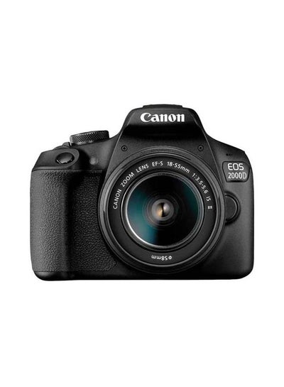 Buy EOS 2000D Digital SLR Camera Body Black + 18-55mm DCIII Kit + EF 50MM 1.8 STM Lens in UAE