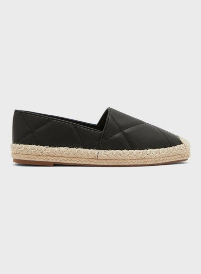 Buy Quilted Espadrilles Black in UAE