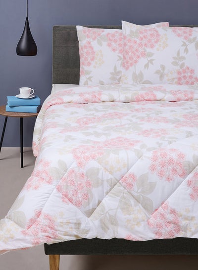 Buy Duvet Cover Set - With 1 Duvet Cover 200X200 Cm And 2 Pillow Cover 50X75 Cm - For Queen Size Mattress - 100% Cotton Cordelia Percale - 180 Thread Count Cordelia Blush in UAE