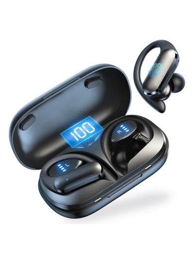 اشتري Wireless Earbuds With LED Display For Sports Black في الامارات