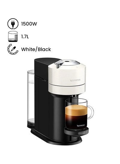 Buy Vertuo Next Capsule Coffee & Espresso Machine Centrifusion Technology With Wifi & Bluetooth 1.7 L 1500.0 W ENV120W/M700 White/Black in UAE