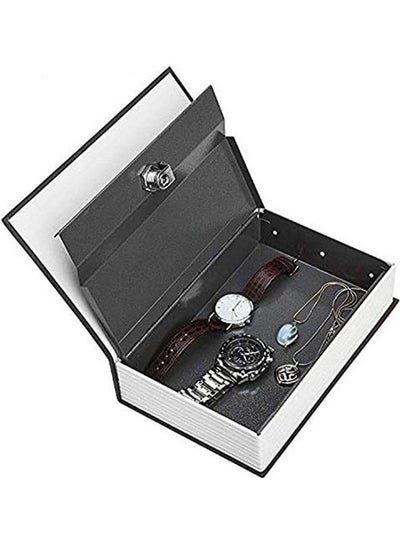 Buy Book Safe With Metal Lock Box Black in Egypt