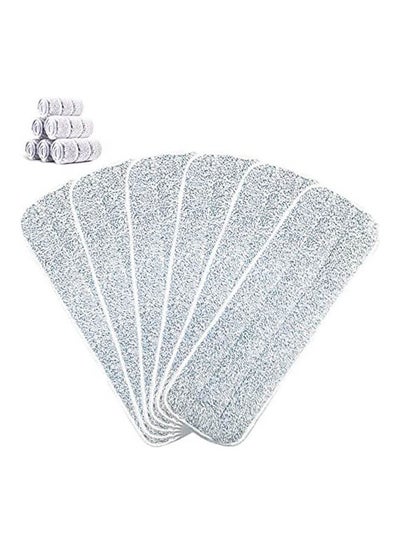 Buy 6 Pieces Microfiber Mop Replacement Pads Grey 13*16inch in Egypt