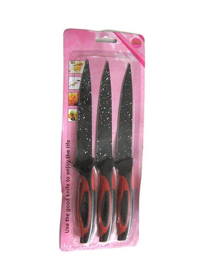 Buy Granite Knife Set - 3 Pcs Red in Egypt