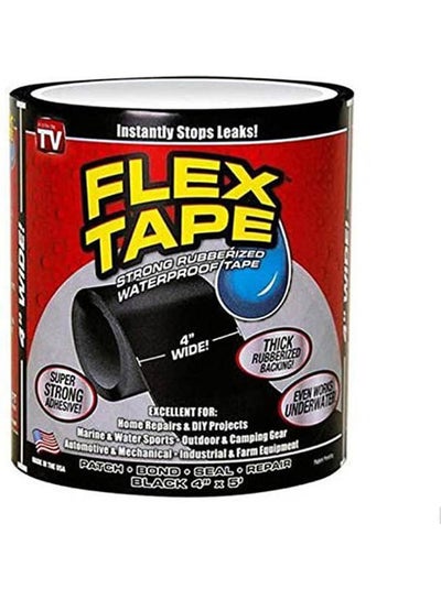 اشتري Flex Tape Black Strong Rubberized Seal Tape Black 4بوصة في مصر
