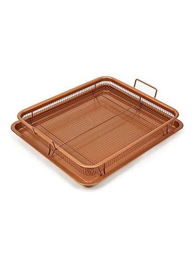 Buy Copper Chef Copper Crisper Deluxe Brown 35.6 x 25.6cm in Saudi Arabia