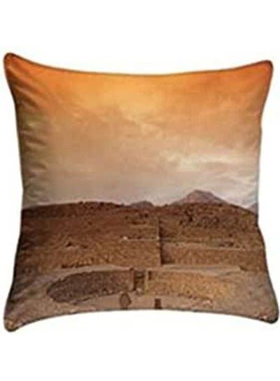 اشتري Printed Cushion Cover velvet Multicolour 40x40cm في مصر