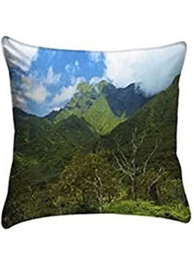 اشتري Printed Cushion Cover مخمل Multicolour 40x40سم في مصر