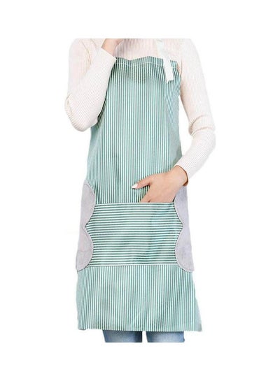 اشتري Adjustable Bib Apron With Pockets Green 21.6 x 13.4سم في مصر