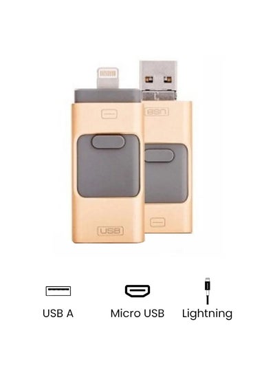 Buy 3-In-1 OTG Flash Drive 128.0 GB in UAE