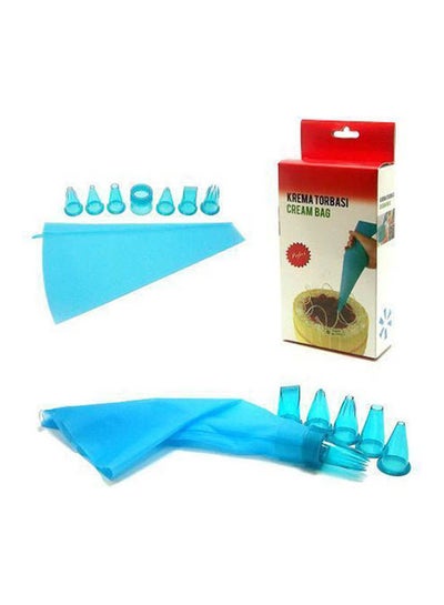 Buy Silicone Cream Bag With 6 Accessories Multicolour in Egypt