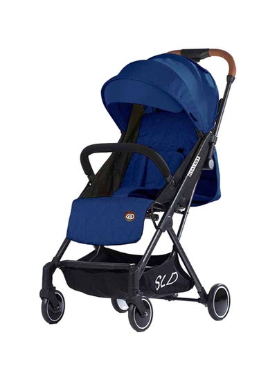 اشتري Travel Lite-shock Proof Baby Stroller SLD With Wide Seat Base and Multi-position Recline Backrest, 0-3 Years - Navy Blue في الامارات
