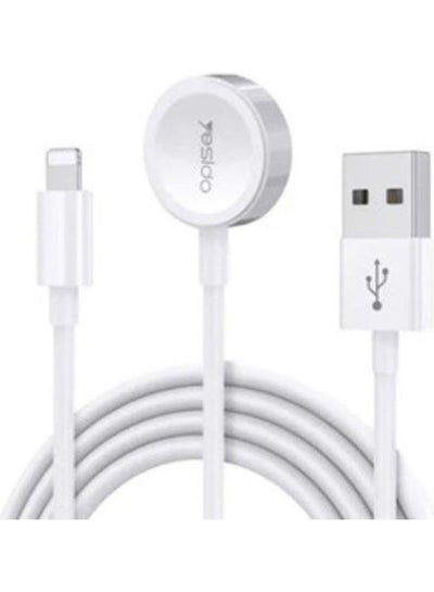 Buy 2In1 Charger Cable For Apple Watches-Lighting Devices White in Egypt