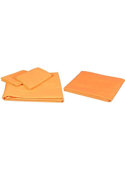 اشتري Fitted Bed Sheet Set 4 Pieces مختلط Orange 240x260سم في مصر