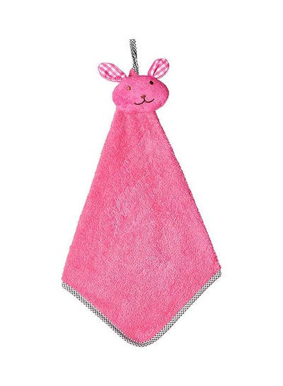 اشتري Rabbit Shaped Cotton Kitchen Towel With Hanging Loop Pink في مصر