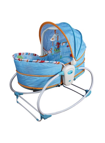 Buy 5-In-1 Removable Seat Adjustable Canopy Rocker Bassinet Napper With Musical Vibration in Saudi Arabia