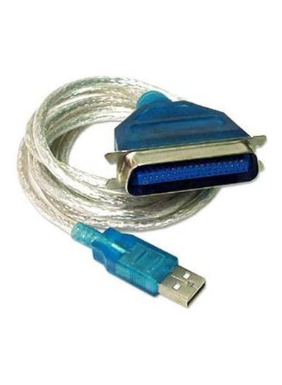 اشتري Usb To Parallel Printer Adapter Cable Light Blue في مصر