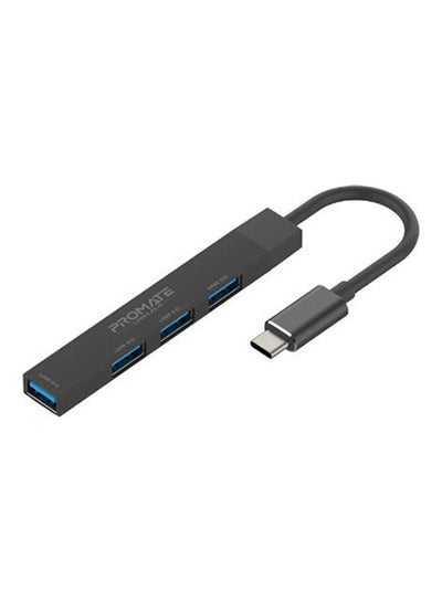 Buy 4-in-1 Multi-Port USB-C Data Hub Black in UAE