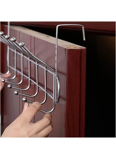 Buy Rich House Door Hanger 12 Hooks Silver in Saudi Arabia