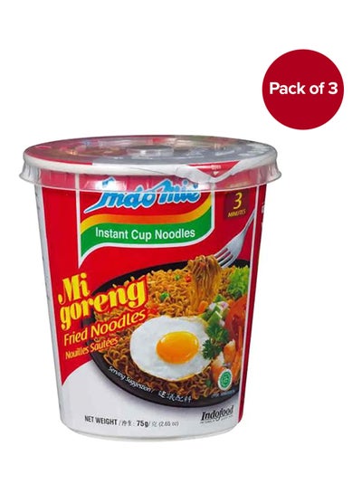 Buy Instant Noodles Fried Assorted 75grams Pack of 3 in UAE