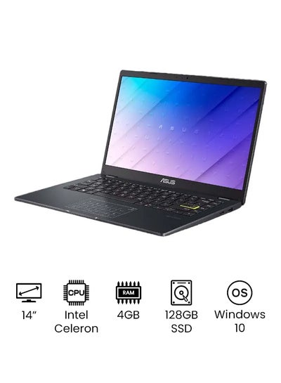 Buy E410MA Laptop With 14-inch HD Display, Celeron N4020 Processer/4GB RAM/128GB SSD/Intel HD Graphics/Windows-10/International Version English Star Black in UAE