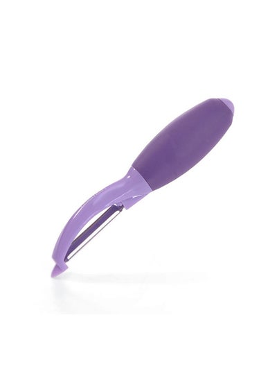 Buy Fruit Vegetable Peeler White/Purple 16x5cm in UAE