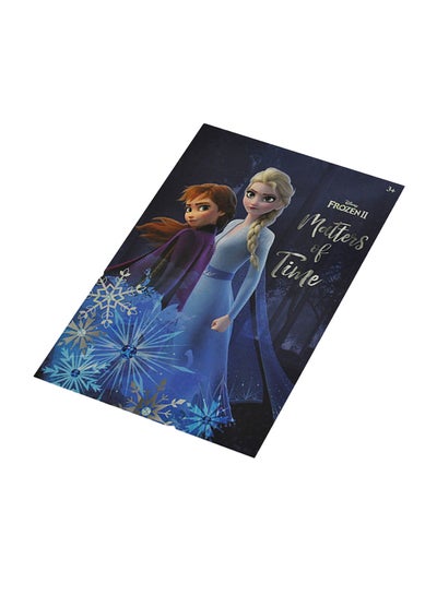 اشتري دفتر ملاحظات مقاس A4 بطبعة مستوحاة من فيلم Frozen باللغة الإنجليزية أزرق/متعدد الألوان في السعودية