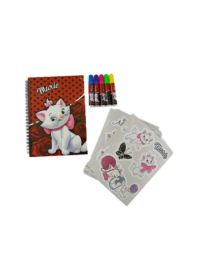 Buy Marie Stationery Set 12Pcs Red/Multicolour in UAE