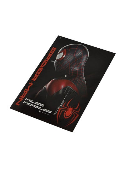 اشتري دفتر ملاحظات مقاس A4 بطبعة شخصية سبايدرمان باللغة الإنجليزية أسود/ أحمر في الامارات