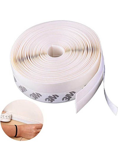 Buy Weather Stripping Door Seal Strip White 25mm in UAE