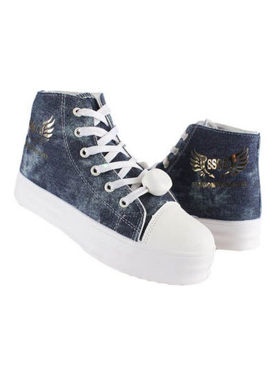 Buy Lace-Up Casual Boot Navy in Egypt