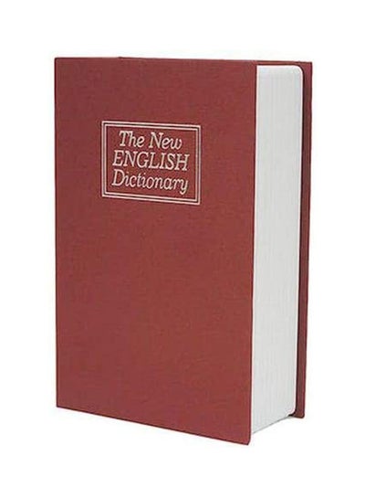 Buy Dictionary Book Diversion Metal Safe With Key Lock Red in Egypt