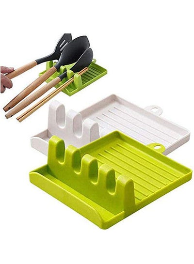 Buy New Cooking Utensil Holder Non-Slip Spoon Green in Egypt