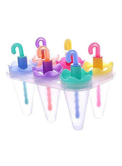 اشتري Set Of 6 Popsicle Molds Ice Pop Makers Ice Pop Molds Ice Bar Maker Plastic Popsicle Mold Multicolour في مصر